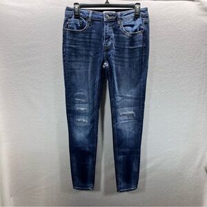 Vigoss Distressed Jagger Skinny Jeans Womens 28 Blue Stretch Denim Cute 2741